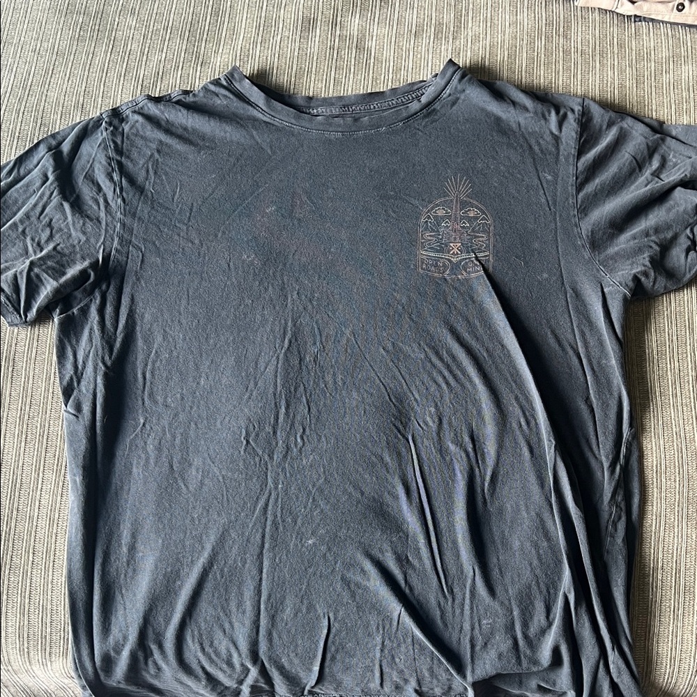 Roark Men's Navy Short-Sleeve Tee with Subtle Chest Graphic